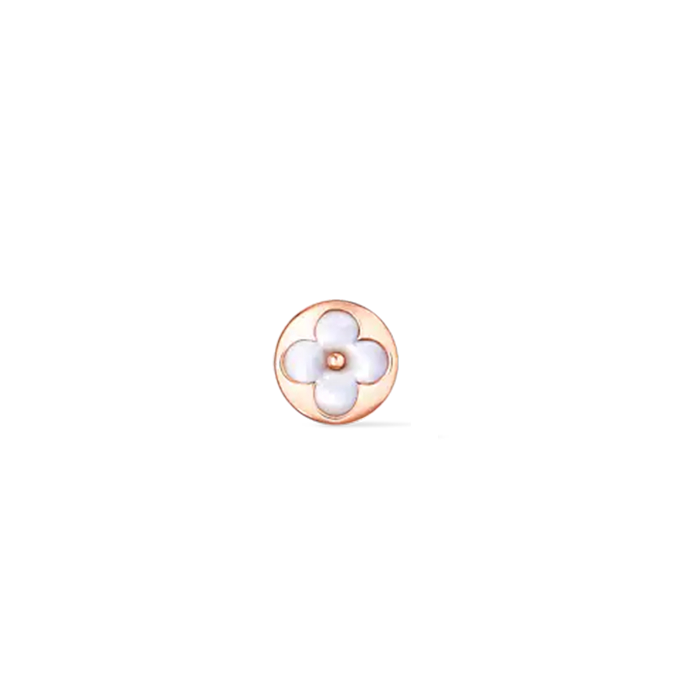 LOUIS VUITTON COLOUR BLOSSOM SUN EAR STUD, PINK GOLD AND WHITE MOTHER-OF-PEARL - PER UNIT Q96425